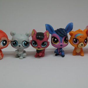 Littlest Pet Shop 5th Generation Lps Lot 6 Pets Mystery Wave